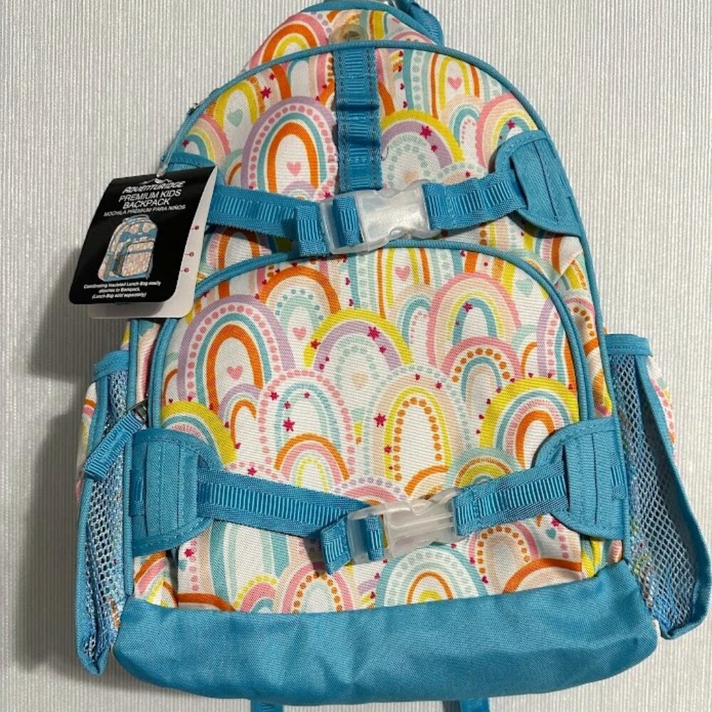 Adventuridge Rainbow Backpack + lunch Box Schoolbag School Backpack Kids